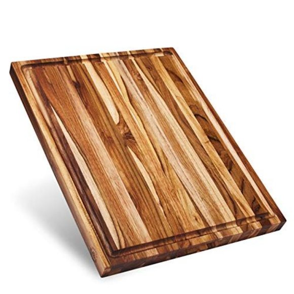 SOLD | itslove home: teak carved cutting board | - Picture 3 of 4